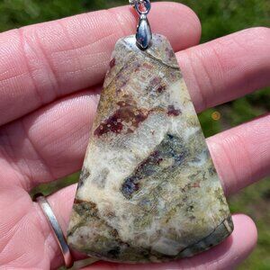 Pietersite With Red and Blue Pendant Stone Crystal Jewelry